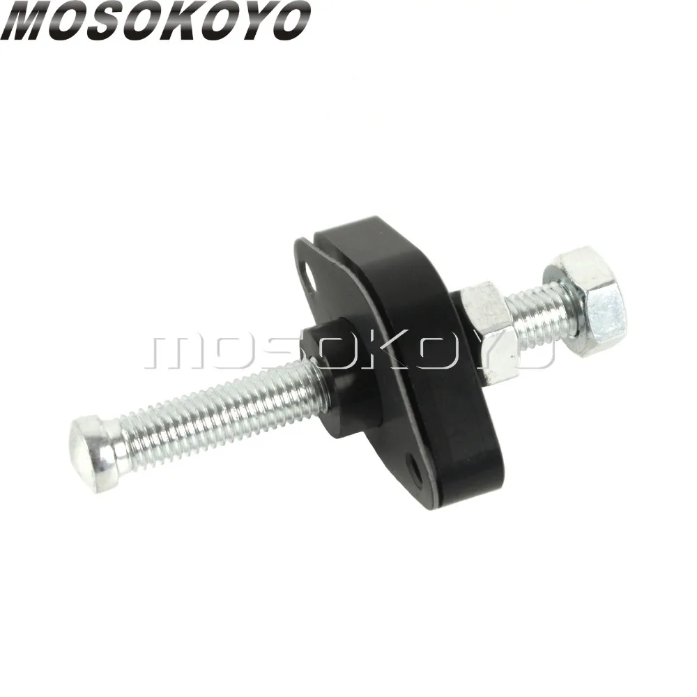 Черный ручной натяжитель цепи с ЧПУ для Suzuki DR DRZ RMX 250 400 450 650 Kawasaki KLX KFX Honda CRF 150R 250R 450R|