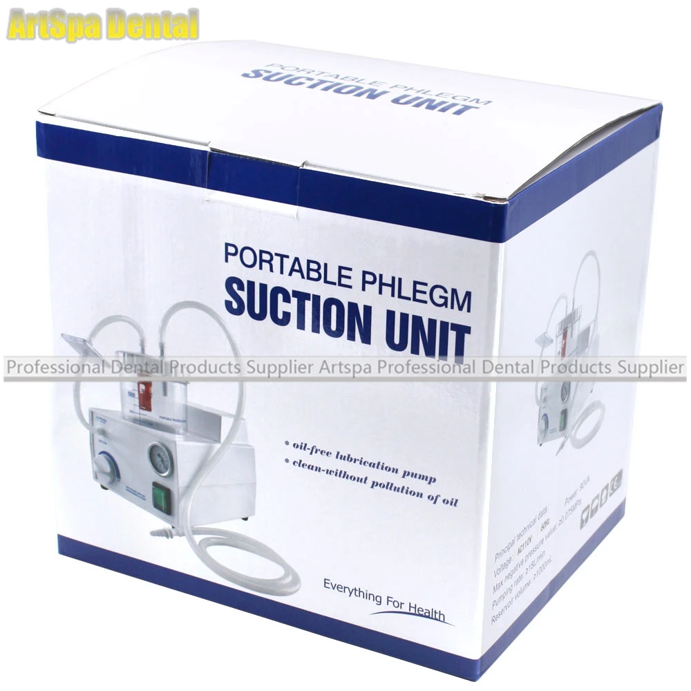  Portable Dental Medical Emergency Vacuum Phlegm Suction Unit Electric Dental Equipment