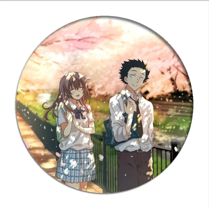 1pcs Koe No Katachi Cosplay Badge ishida shouya Brooch Pins Shouko Nishimiya Collection Badges for Backpacks Clothes pretty woman costume