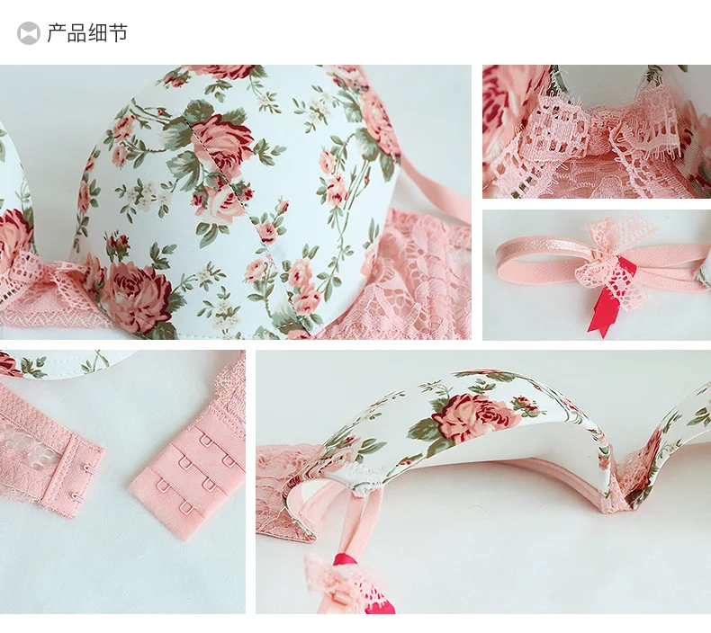 Комплект женского кружевного нижнего белья с чашкой пуш ап 3/4|bra set|bra set vsvs bra |