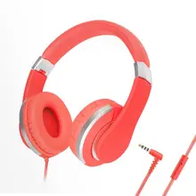 kanen i20 Pink Foldable Stereo Adjustable Headphones with Microphone for iPhone iPod Mp3 Smartphone Android Windows Phone