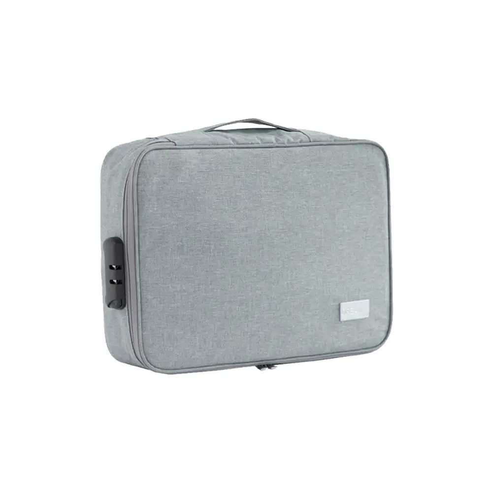 

Document Storage Bag Large Capacity Sorting Bag Waterproof Shockproof Bag With Password Lock Multifunctional Accessories
