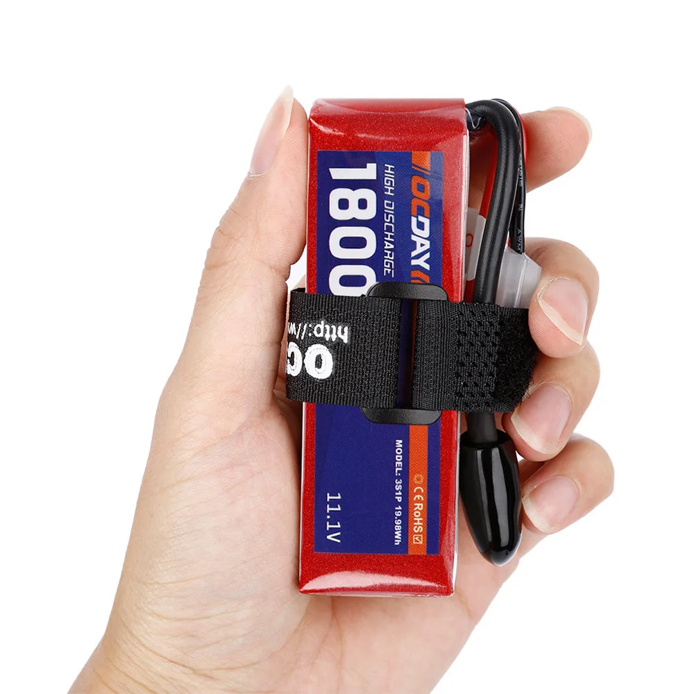 

3S 11.1V 1800mAh 75C High Rate LiPo Battery XT60 for QAV220 250 280 RC FPV Racing Quadcopter Drone