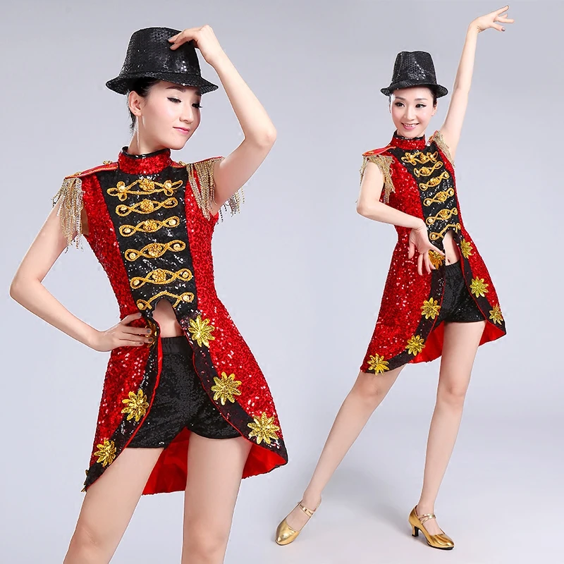 Jazz Dance Costume Modern Dance Costume Adult Ds Nightclub Fashion Sequins Bar Performance Suits