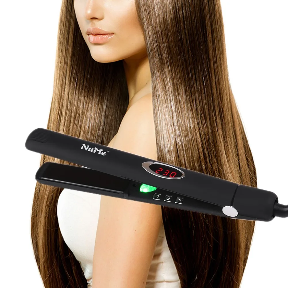 

Salon Hair Infrared Negative Ions Ceramics Plate Straightener Volumizer Styler Iron AU UK EU US Plug