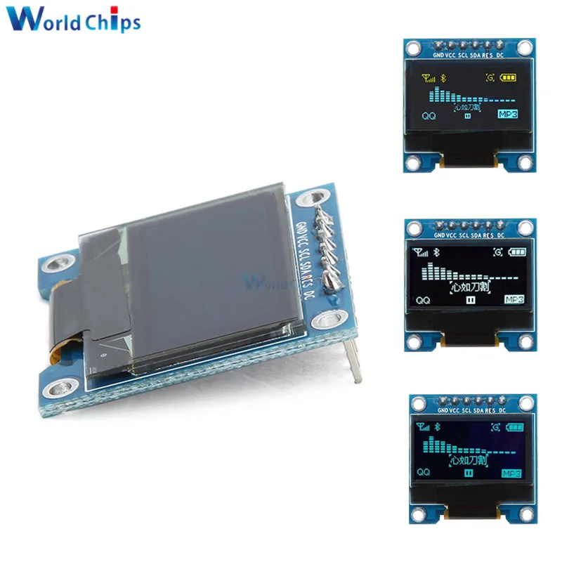 6 контактов 0,96 дюймов SPI IEC OLED цифровой SSD1306 дисплей 12864 SPI интерфейс синий/белый ЖК-дисплей модуль DIY для Arduino 51 SMT32