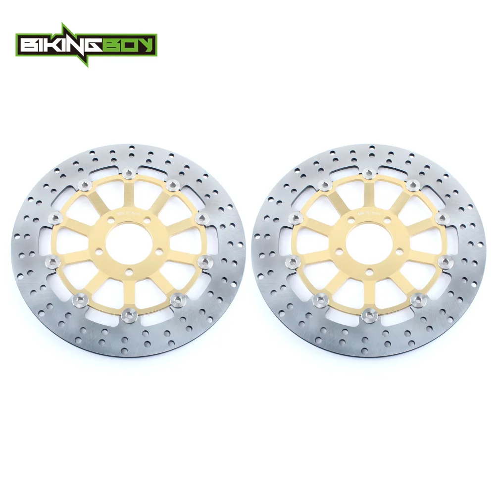 BIKINGBOY Front Brake Discs Disks Rotors For Kawasaki ZX6R 600 636