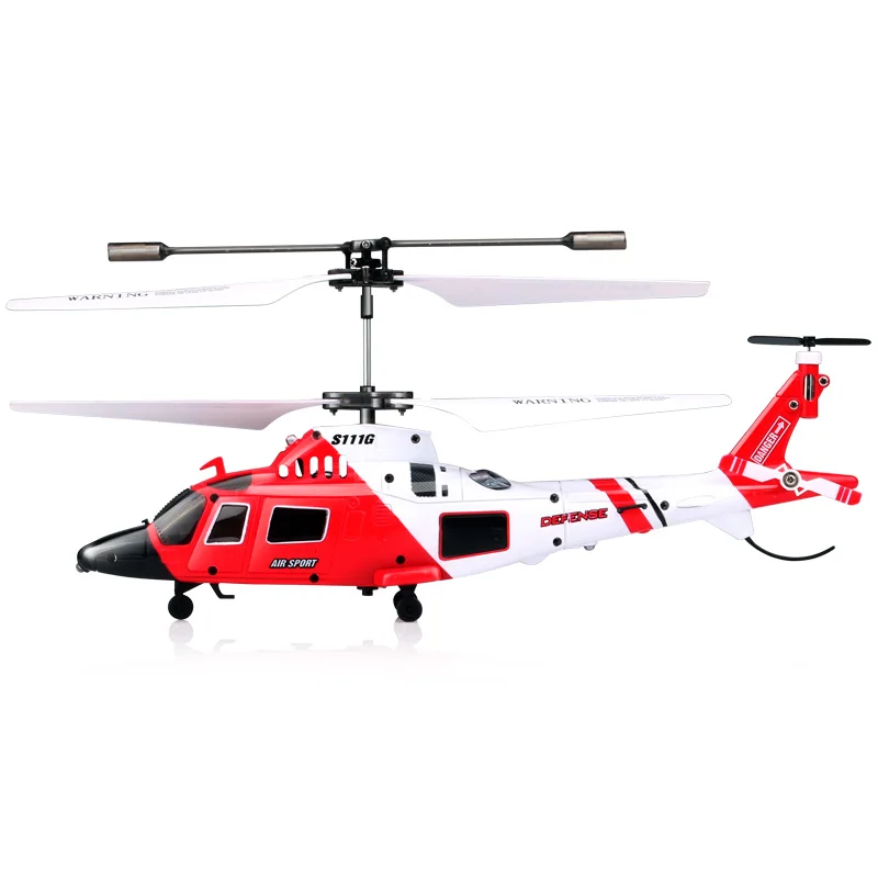 SYMA S111G Attack Marines RC Helicopter With LED Light 3.5CH Helicopter Remote Control RC Drone Shatterproof Toys For Children