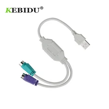 Kebidu USB мужчина к PS/2 клавиатура мышь женский адаптер USB порт конвертер для ПК для sony Playstation 2 PS2 игровой компонент