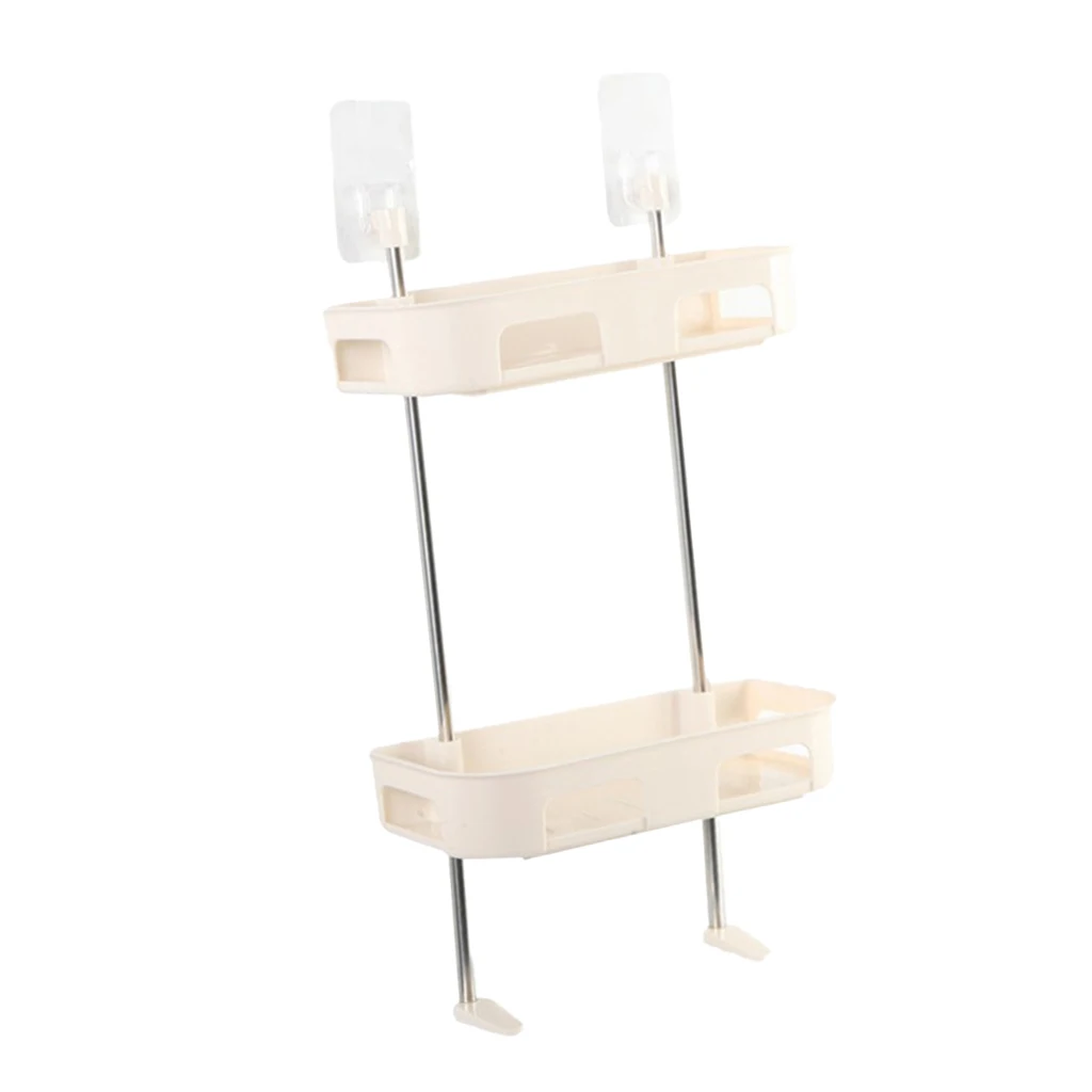 1/2/3 Layers Toilet Shelf Bathroom Storage Rack Wall-mounted Shower Shelf Shampoo Tissue Towels Holder Toilet Shower Organizer