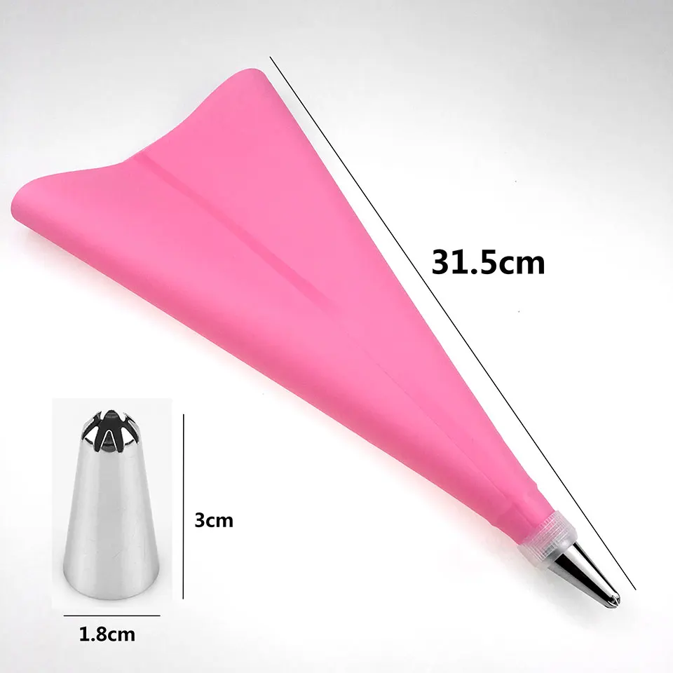 

18Pcs/Set Cake Decorating Tools Cream Nozzles With Confectionery Bag Stainless Steel Icing Piping Tip Sets For Pastry New Hot