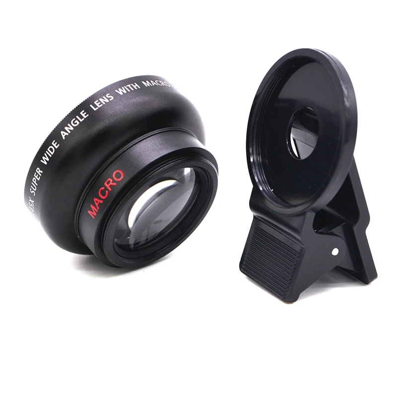 

Clip-on Macro Wide Angle Lens Camera 37MM 0.45x with Mirror For Mobile Phone HTC
