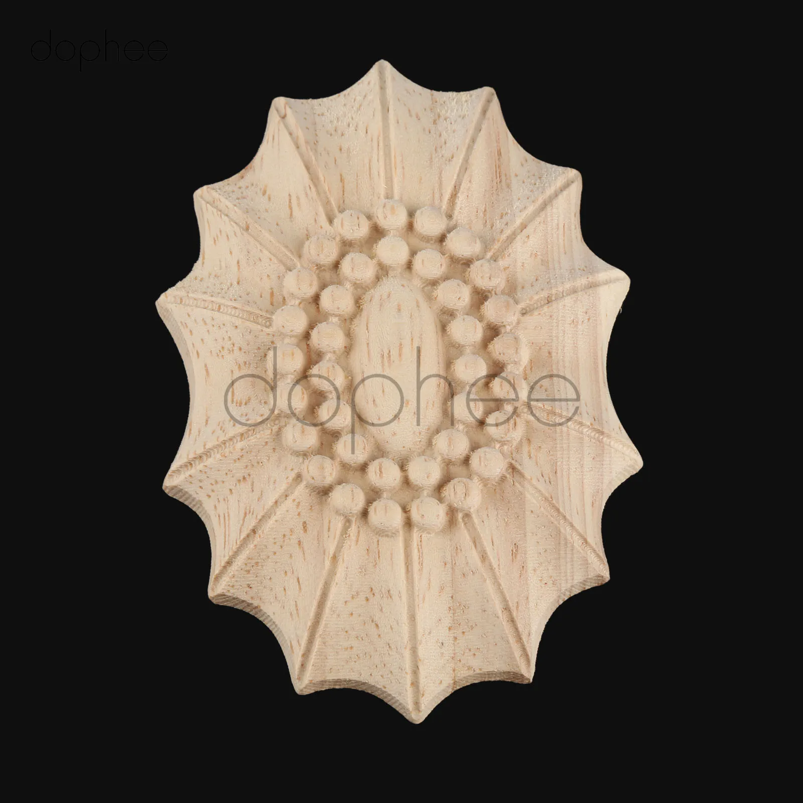 

dophee 1pcs 9*6.5/8*8/6*6cm Woodcarving Corner Decal Unpainted Wooden Applique For Doors Cabinet Furniture Home Decoration