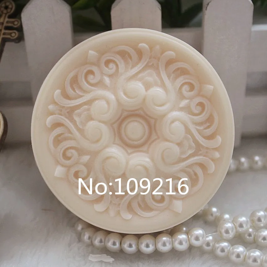 1 шт круглое кружево(zx92) силиконовые формы для мыла ручной работы DIY прессформы
