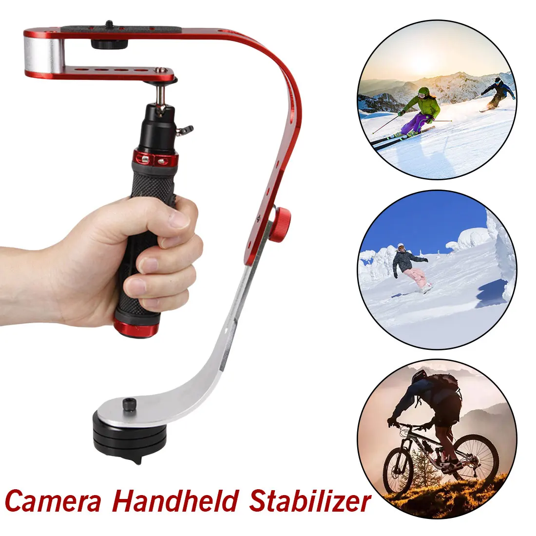 

For Gopro DSLR SLR Digital Camera Sport DV Aluminum Alloy estabilizador de camera DSLR Universal Handheld Stabilizer Gimbal