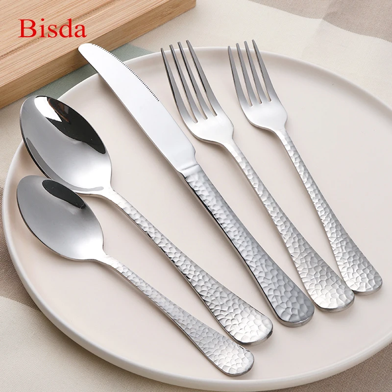 

20Pcs Flatware Gift Set Stainless Steel Snake Pattern Dinnerware Kitchen Tableware Knife Fork Teaspoon Cutlery For 4 Persons
