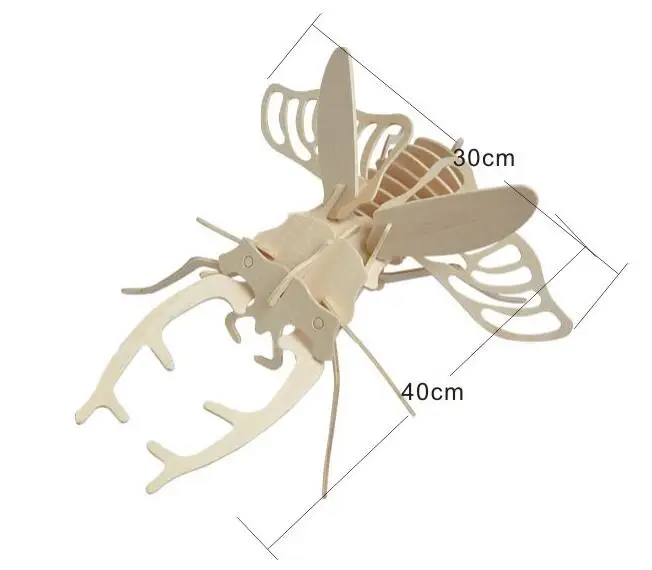 Игрушка-Жук модель 3d Трехмерная деревянная головоломка игрушки для Детский Набор для творчества ручная работа деревянные пазлы