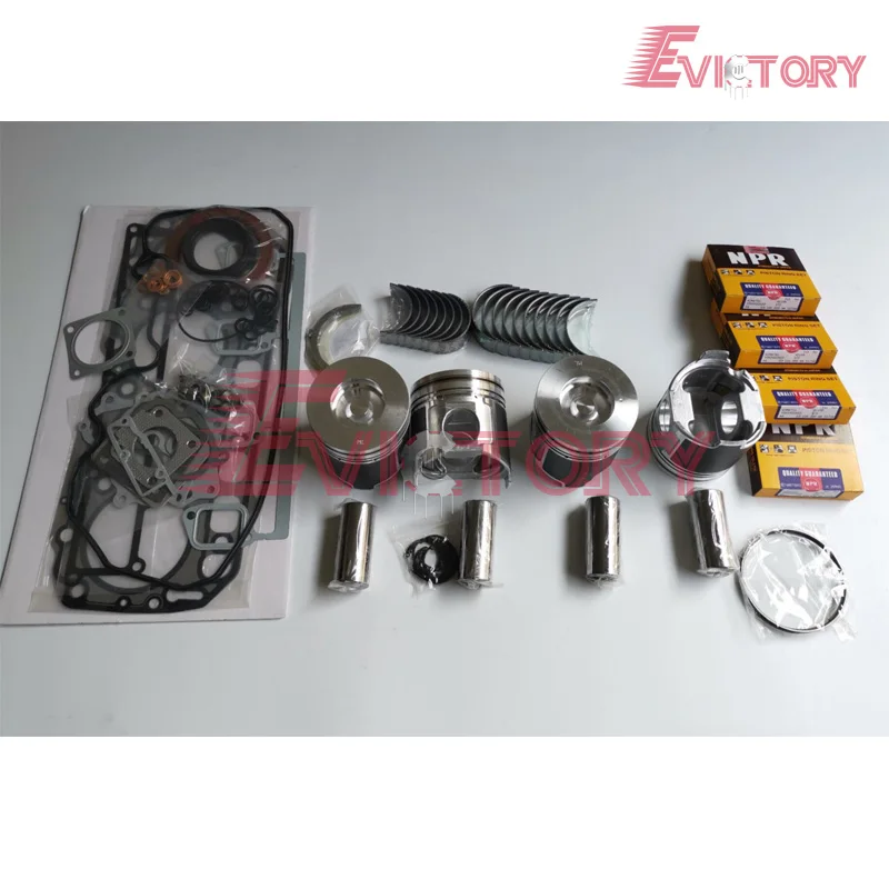 Engine rebuild kit 4TNV106 4TNV106T piston + liner piston ring full