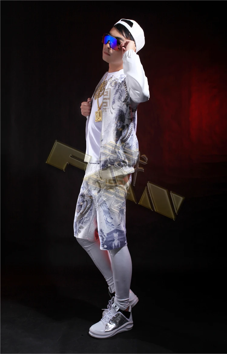 Горячая Бар певец из ночного клуба мужская куртка диджея костюмы сцена дизайна и цвета восстановление древних способов Два шт
