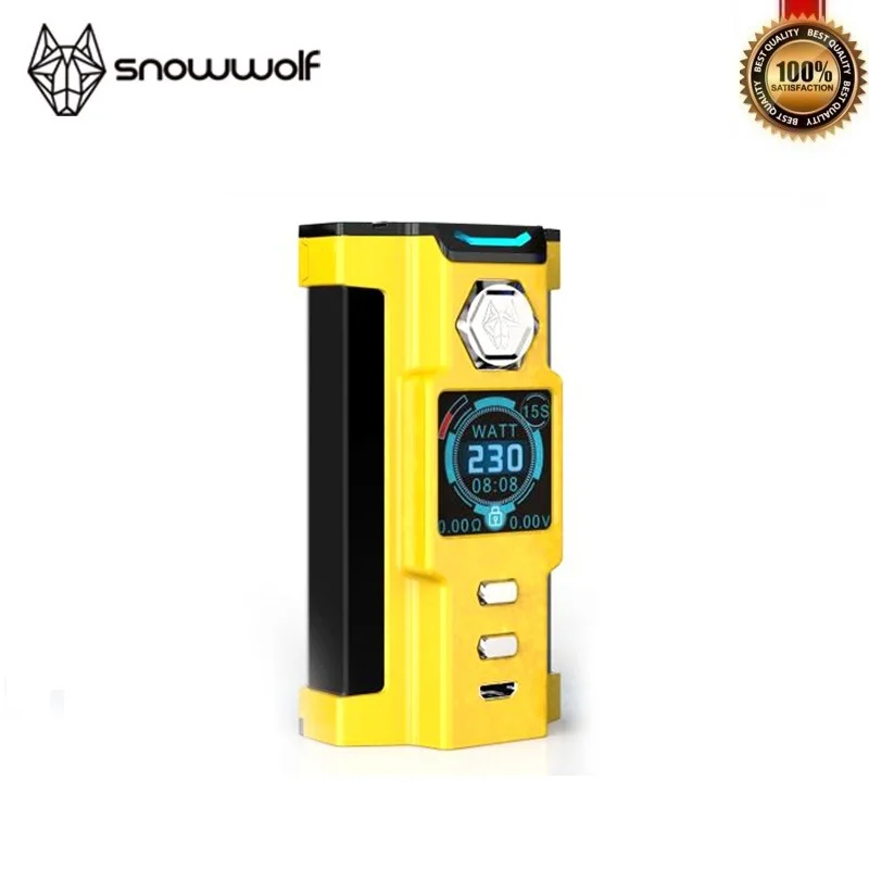 100% Оригинальные сигелеи Snowwolf VFeng 230 W мод Большой OLED дисплей со светодиодной