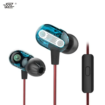 

KZ Earphone Dynamic Driver 2DD earphone HiFi Audio in Ear Earbuds Noise Isolation Sport Earphone with deep Bass Stylish Designs