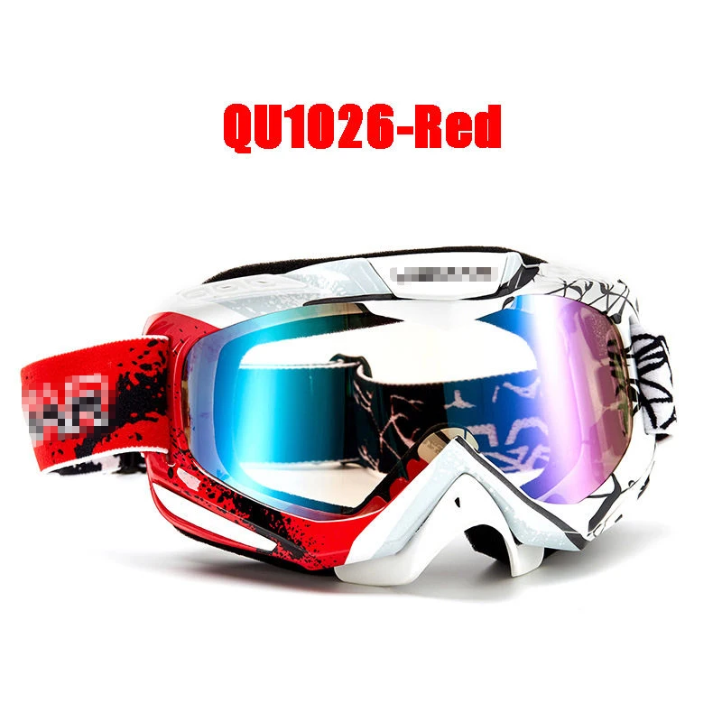 Очки для мотокросса, очки для мотокросса Occhiali, Gozluk Bril Brille, Мото очки, шлем, очки - Цвет: QU1026 Red