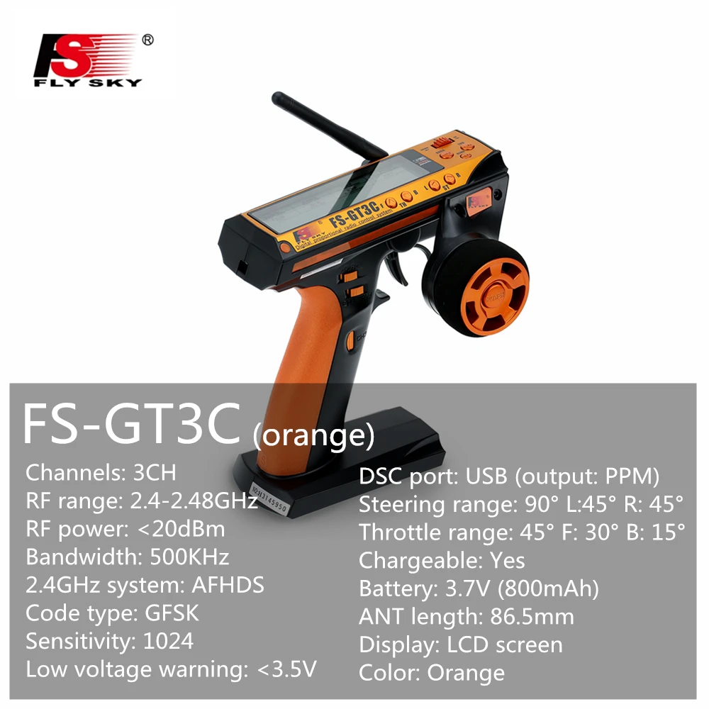 Flysky FS-GT3C FS-GT3B FS-GT2B 2,4 ГГц 3CH передатчика радиоуправляемой модели к компьютеру пульт дистанционного управления ЖК-дисплей передатчик с FS-GR3E приемник для пульт ДУ для дистанционно управляемой машины лодки