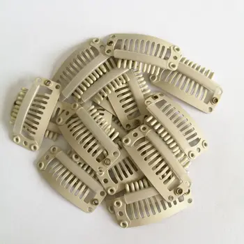 

20pcs Creamy-white Wig Clips High Quality Stainless Steel Material Hair Extension tool