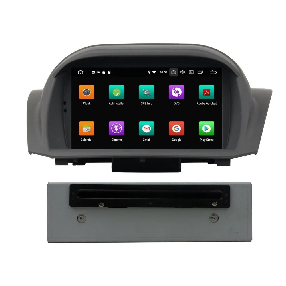 Best Android 8.0 Octa Core 7" Car Multimedia DVD GPS Head Unit for Ford Fiesta 2011-2016 4GB RAM Radio Bluetooth WIFI USB Mirror-link 3
