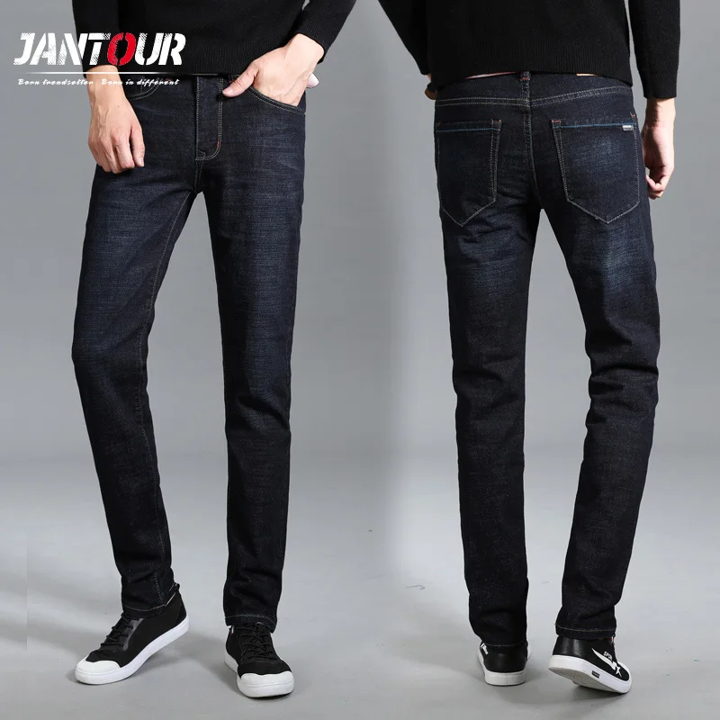 jantour New thick Jeans Men High Quality Famous Brand Autumn Winter ...