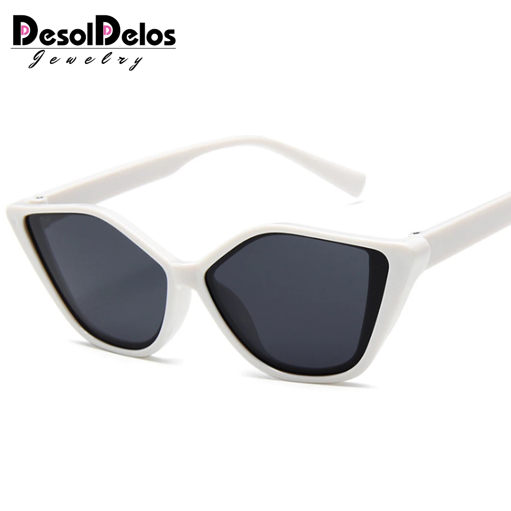Cat Eye Sunglasses Sun Glasses Women Men Metal Frame Shade Female Eyewear Eyeglasses Color Clear  Lens UV400