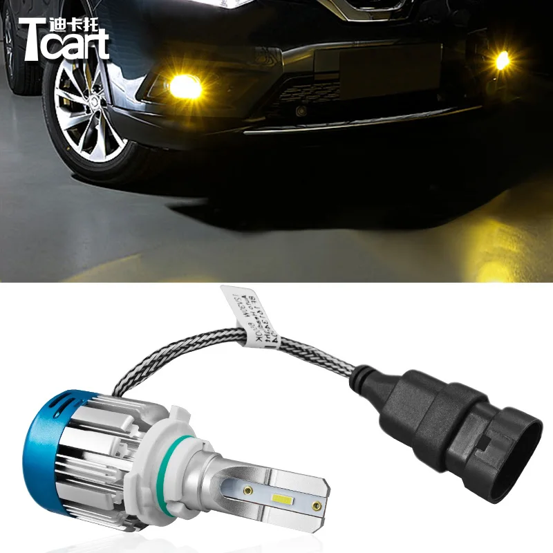 

Tcart H8 H9 H11 For Nissan X-Trail 2014 2017 2018 accessories T32 LED Fog Light Bulb Car Daytime Running Light Driving Fog Lamps