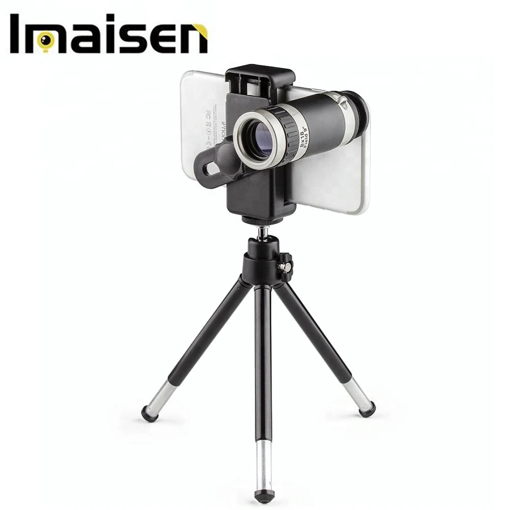 8x zoom optical telescopic telescope monocular long range scope sight manual focus telephoto lens | Мобильные телефоны и