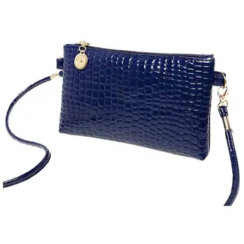 

Fashion Shoulder Bag Leather Clutch Handbag Tote Purse Hobo Messenger Bag Navy blue