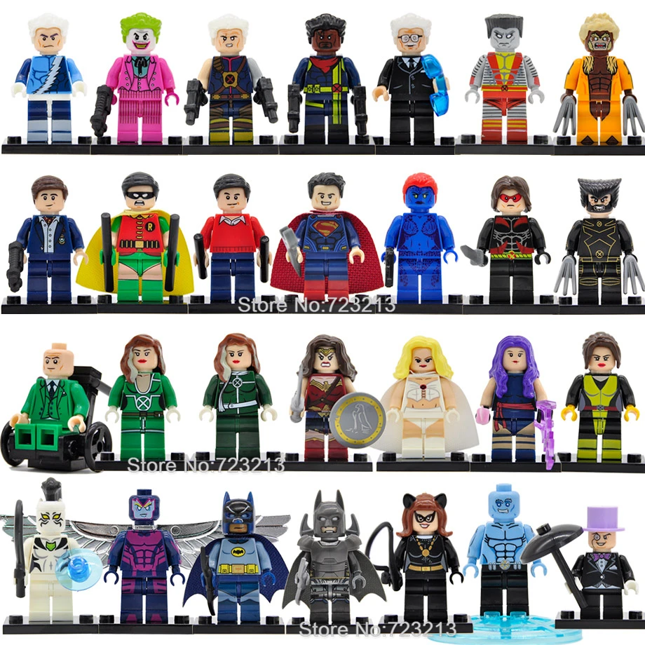 

Single Sale Super Hero Figure Professor X Kitty Pryde White Queen Tiger Iceman Archangel Building Blocks Bricks Toys