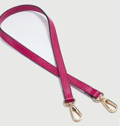 IMIDO, 55 см, натуральная кожа, сумка на ремне, женские сменные ремешки, наплечный ремень, сумки, аксессуары, части для сумок, зеленый, красный, STP018 - Цвет: Hot pink