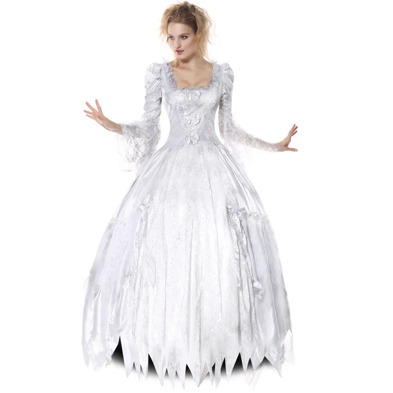 Maß Film Alice im Wunderland Die Weiße Königin Cosplay Kostüm Weiß