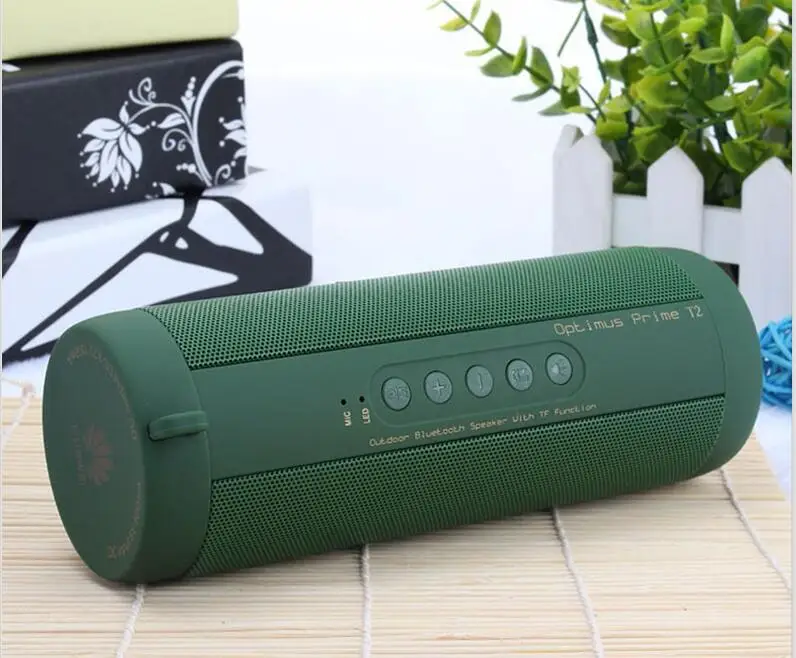 Зеленая трава Bluetooth динамик Портативный беспроводной громкий динамик s для телефона компьютера стерео музыки объемные водонепроницаемые напольные колонки коробка - Цвет: Зеленая трава