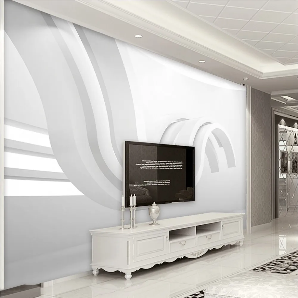 

Free Shipping Custom Wallpaper Modern Minimalist Geometric Abstract Graphic Art 3d Space Background Wall Mural Living Room Deco