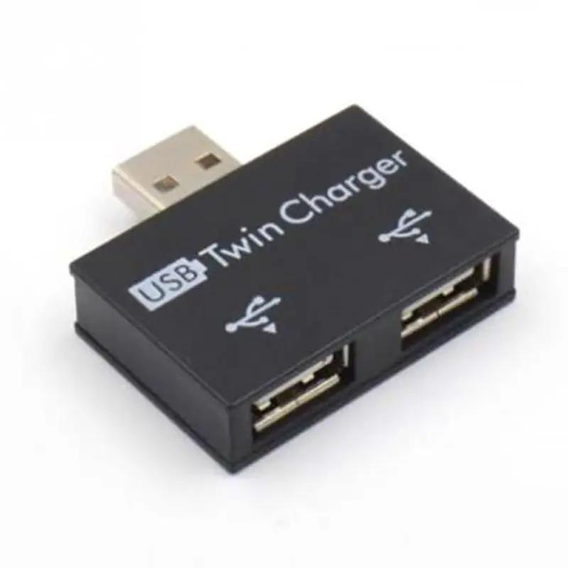 

Portable 2 Port USB Hub Mini USB 2.0 Adapter For phone tablet computer Laptop