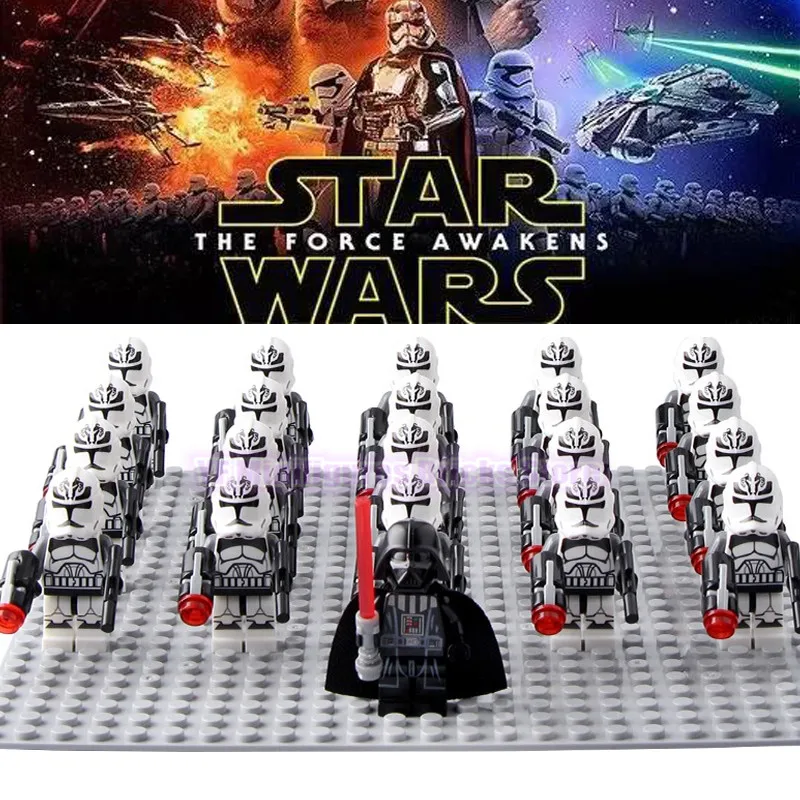 

LegoING Star Wars Clone Soldiers Corps Stormtrooper Playmobil Building Blocks Imperial Army Action Figures Children Gift Toys