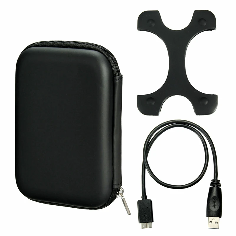 2,5 Мобильный жесткий диск чехол диск HDD сумка коробка посылка USB 3,0 кабель силиконовый защитный чехол HDD корпус