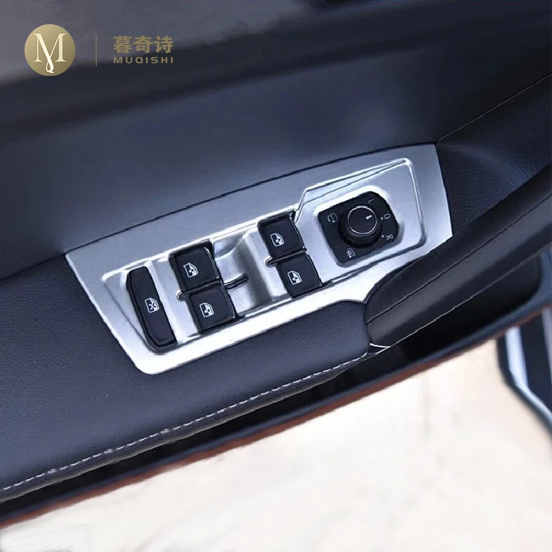 

For Volkswagen Tiguan window switch frame window uplift control cover car styling chroming trim decoration interior accessories