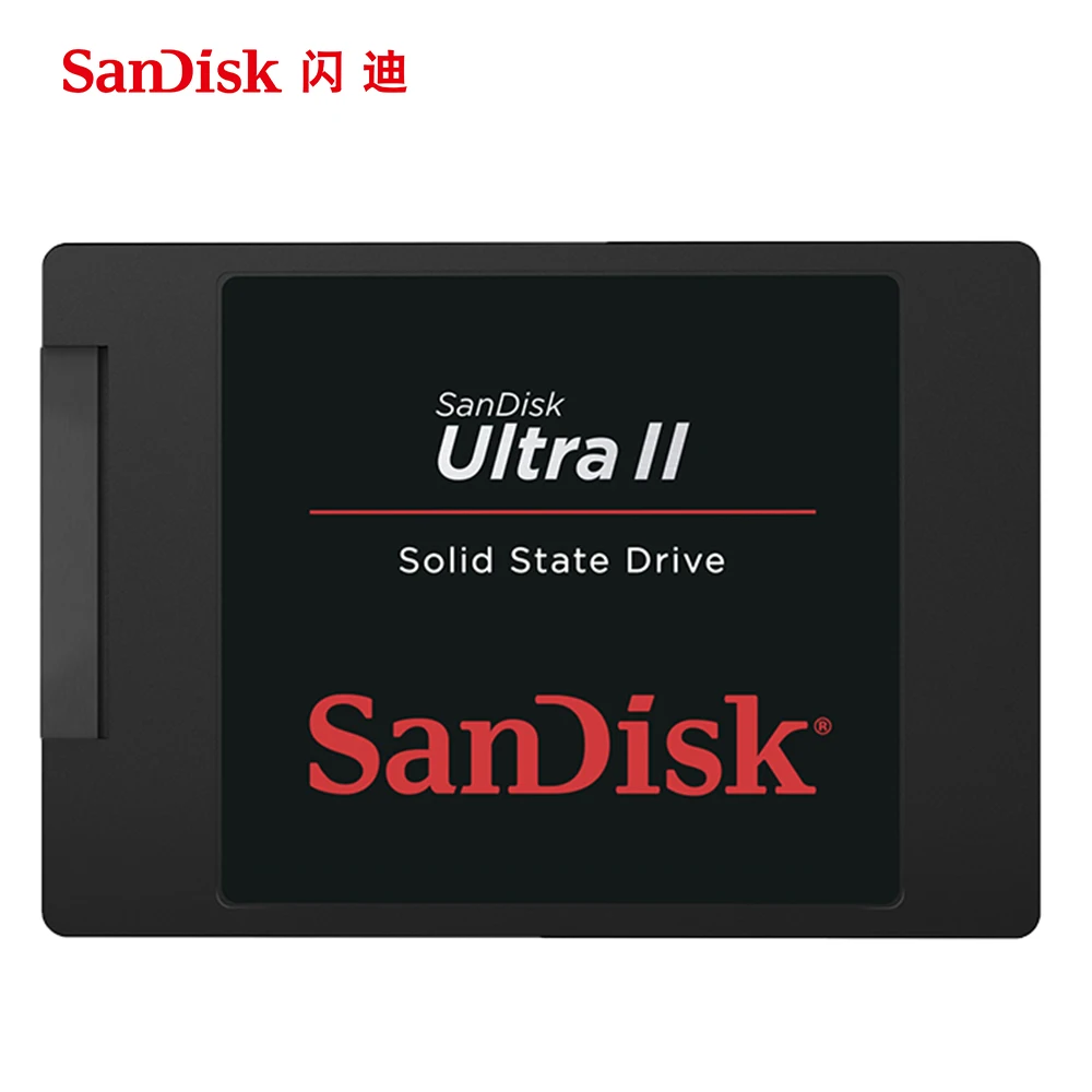 Sandisk HDD ULTRA II SSD 550MBS 240 ГБ 480 960 Внутренний твердотельный жесткий диск SATA 3,0 для ноутбука настольный компьютер