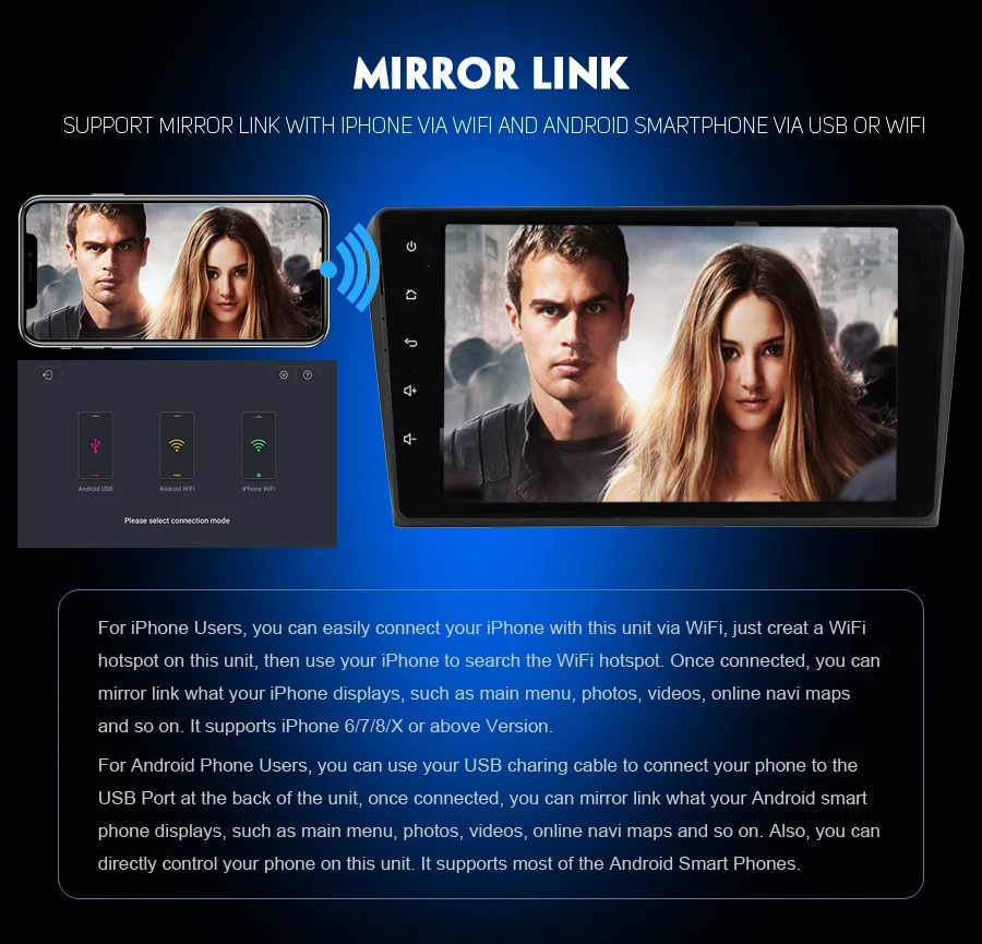 Top 7" Android 8.1 Quad Core Car Multimedia player 2 Din Car DVD Radio Bluetooth MP3 Player For AUDI A3 2006 2007 2008 2009 -2013 12