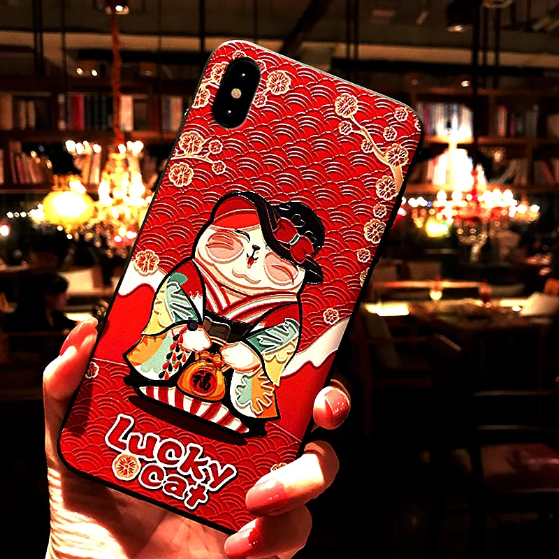 Для iPhone 6 plus 6s X 7 8 XR XS Max 11 pro силиконовый матовый 3D рельефный чехол для телефона|phone