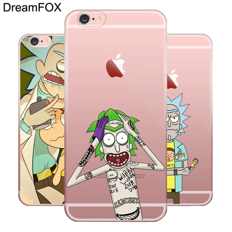 N370 Рик Морти Dazzle Мягкий ТПУ силиконовый чехол для Apple iPhone 11 Pro XR XS Max 8X7 6S Plus 5 5S SE 5C 4 4s