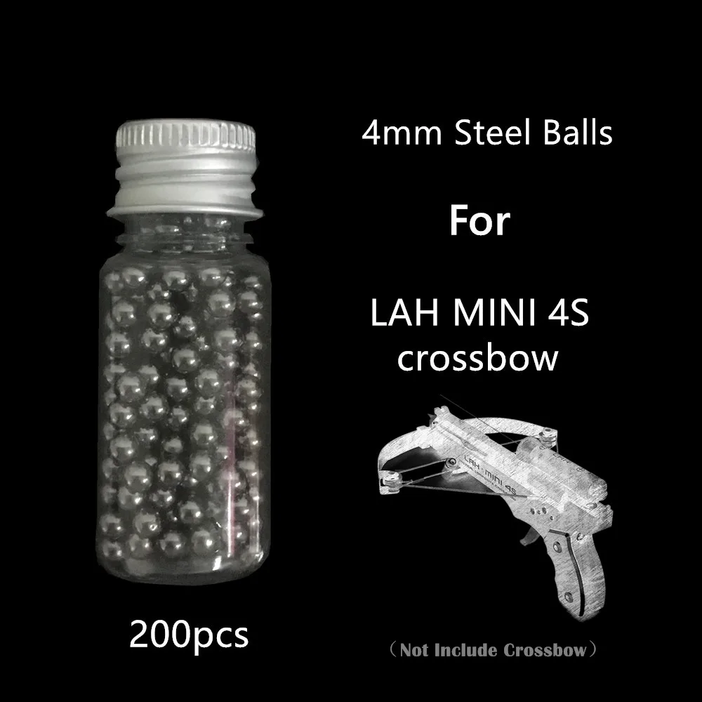 

200Pcs Pack 4mm Steel Balls for LAH MINI 4S Crossbow Supplement Bullet Or For Bearings