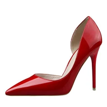 {D& Henlu}/Брендовая обувь женские туфли-лодочки пикантные женские туфли на высоком каблуке из лакированной кожи sapatos femininos de salto