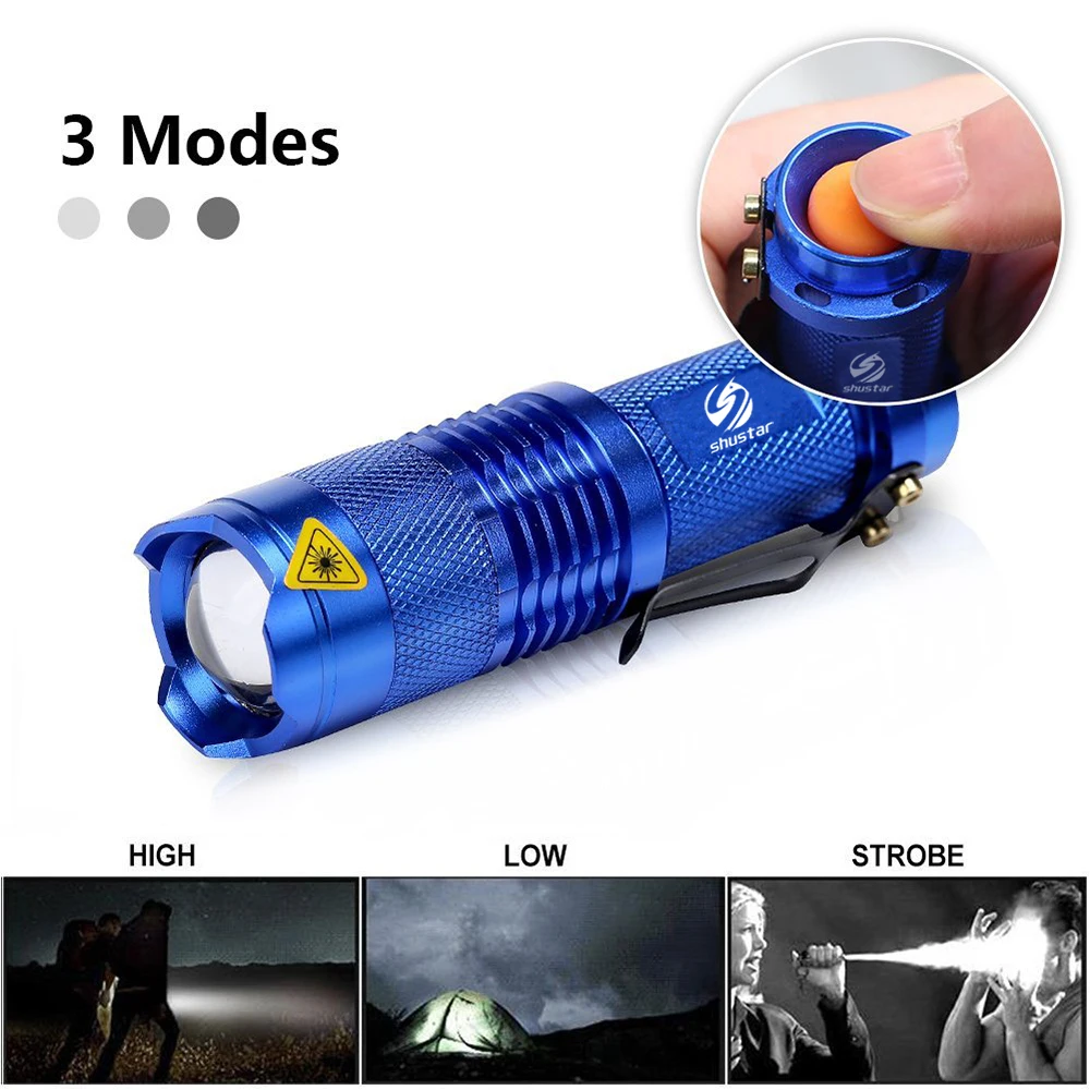 Цветной Водонепроницаемый светодиодный светильник-вспышка высокой мощности, мини-точечный светильник, 3 модели, масштабируемое оборудование для кемпинга, фонарь, светильник-вспышка